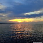 sunset at the Jersey shore